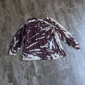 YOUNG FABULOUS & BROKE Batik Tie Dye Blouse